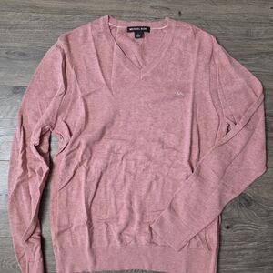 Michael Kors Men’s Dusty Rose V-Neck Sweater